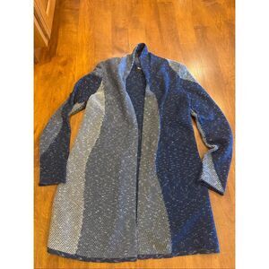 Woman’s Nic + Zoe cotton blend cardigan blue size S